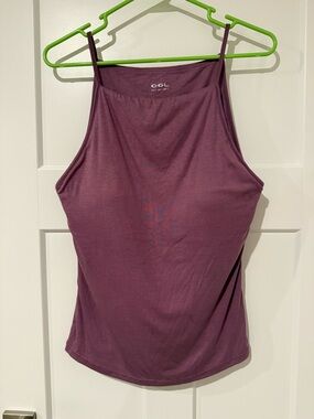 OGL Women's Plum High-Neck Slim Strap Brami Tank